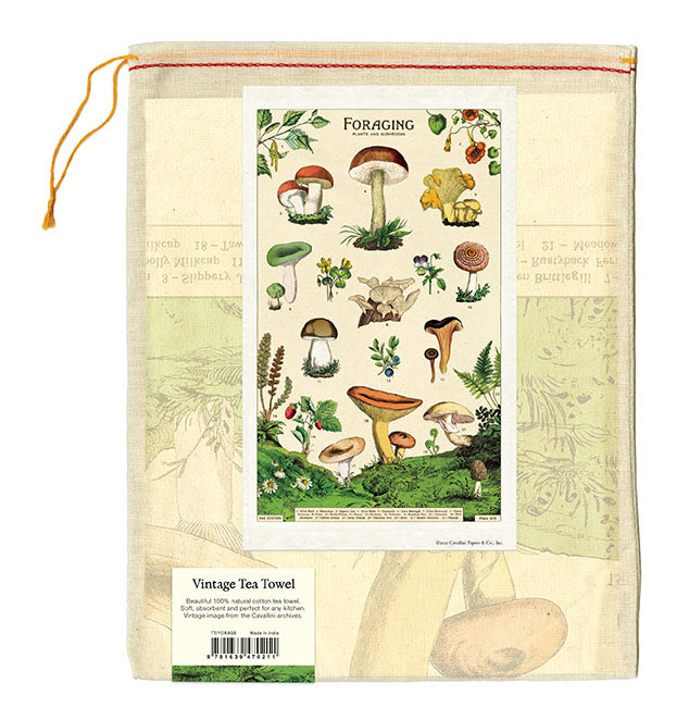 Cavallini & Co. natural cotton tea towels measure 19" x 31.75" (48cm x 80cm).