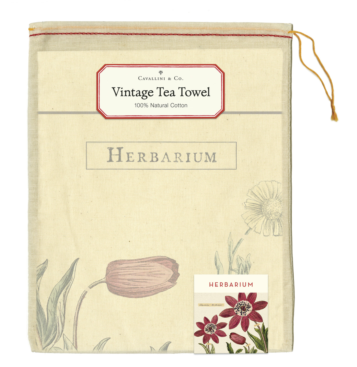 Tea towels come packaged in a hand- sewn muslin bag, making them the perfect gift.