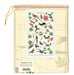 Cavallini & Co. natural cotton tea towels measure 19" x 31.75" (48cm x 80cm).