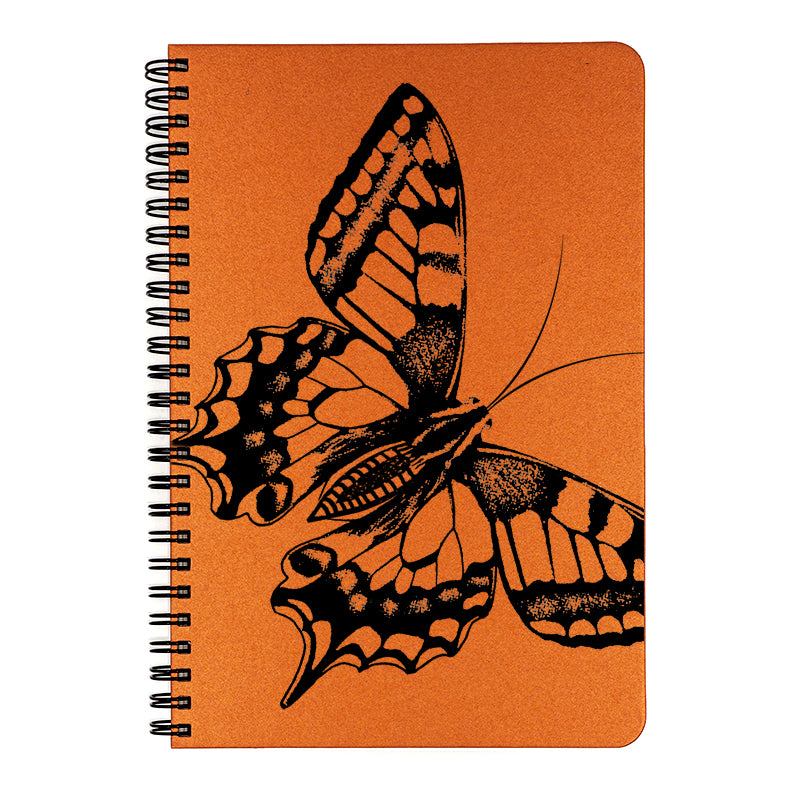 Wire binding lays flat when open or can be folded over for added support.