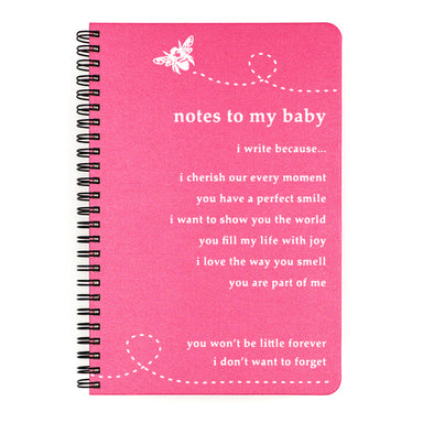 This notebook is printed in white ink on the cover color of your choice.