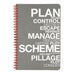 Plan and Scheme small Make My Notebook spiral bound notebook in grey.