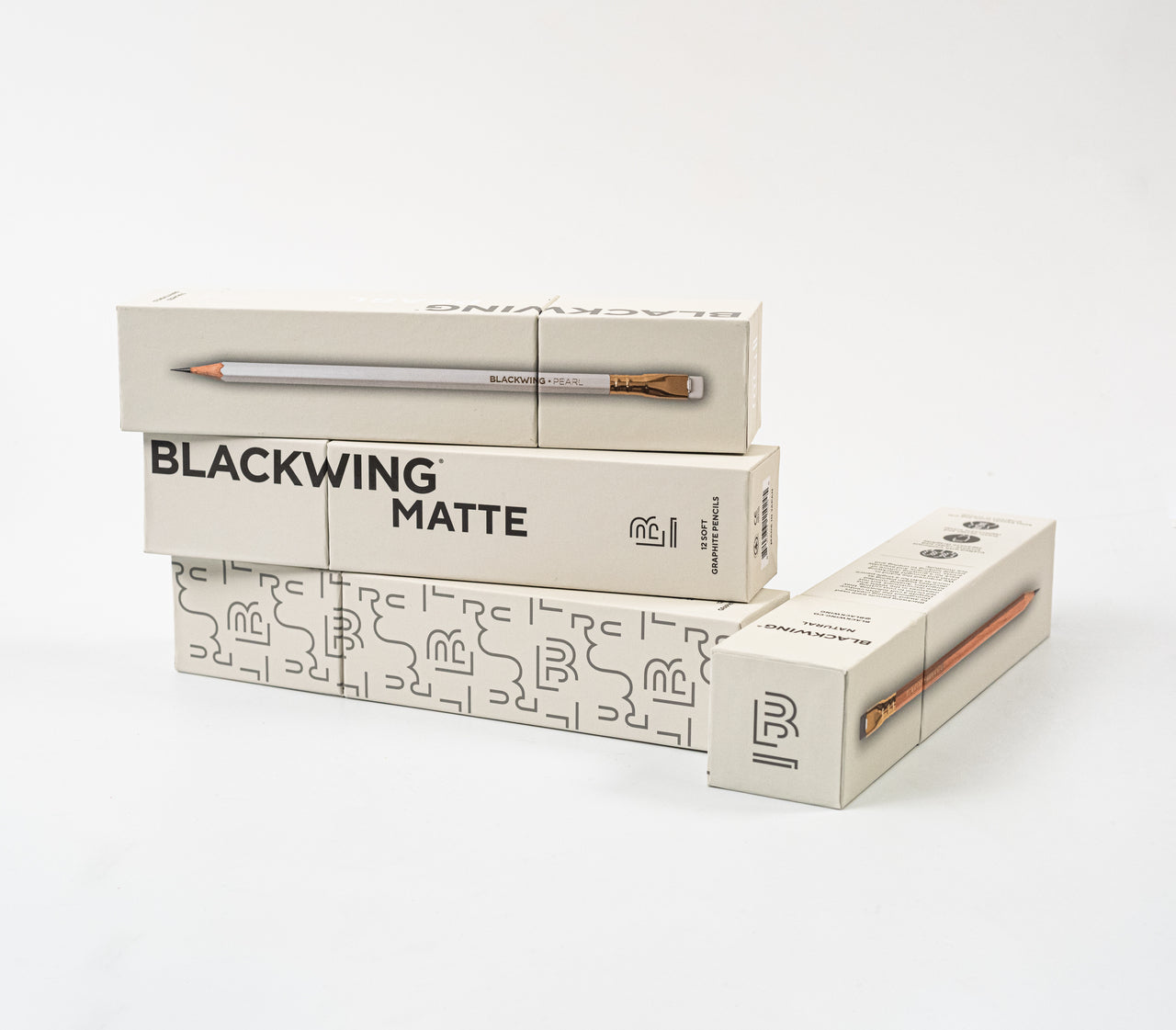 Blackwing Matte Soft Drawing Pencil box with pearl and natural box
