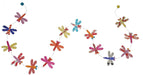 Sustainably made Lokta paper garland- colorful dragonflies. 