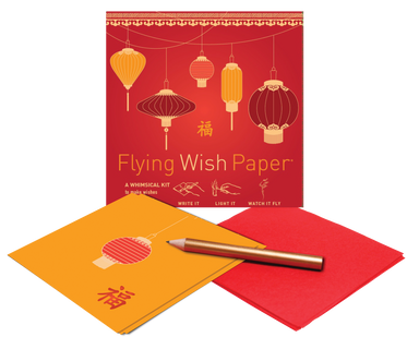 Let your wishes fly away with Flying Wish Paper Good Fortune kit.