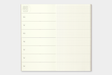 The Weekly Planner + Memo  is a versatile refill for the TRAVELER'S notebook.