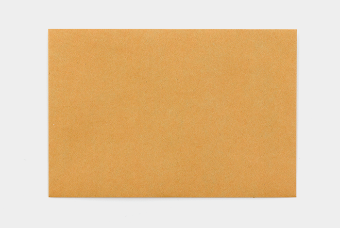 TRAVELER'S COMPANY Medium String Tie KRAFT ENVELOPE- Orange