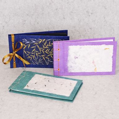 Archival Photo Book - Japanese Stab Binding 3 class samples with different styles of bindings