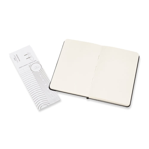 Binding style allows book to lie flat when open, making two page work possible. 