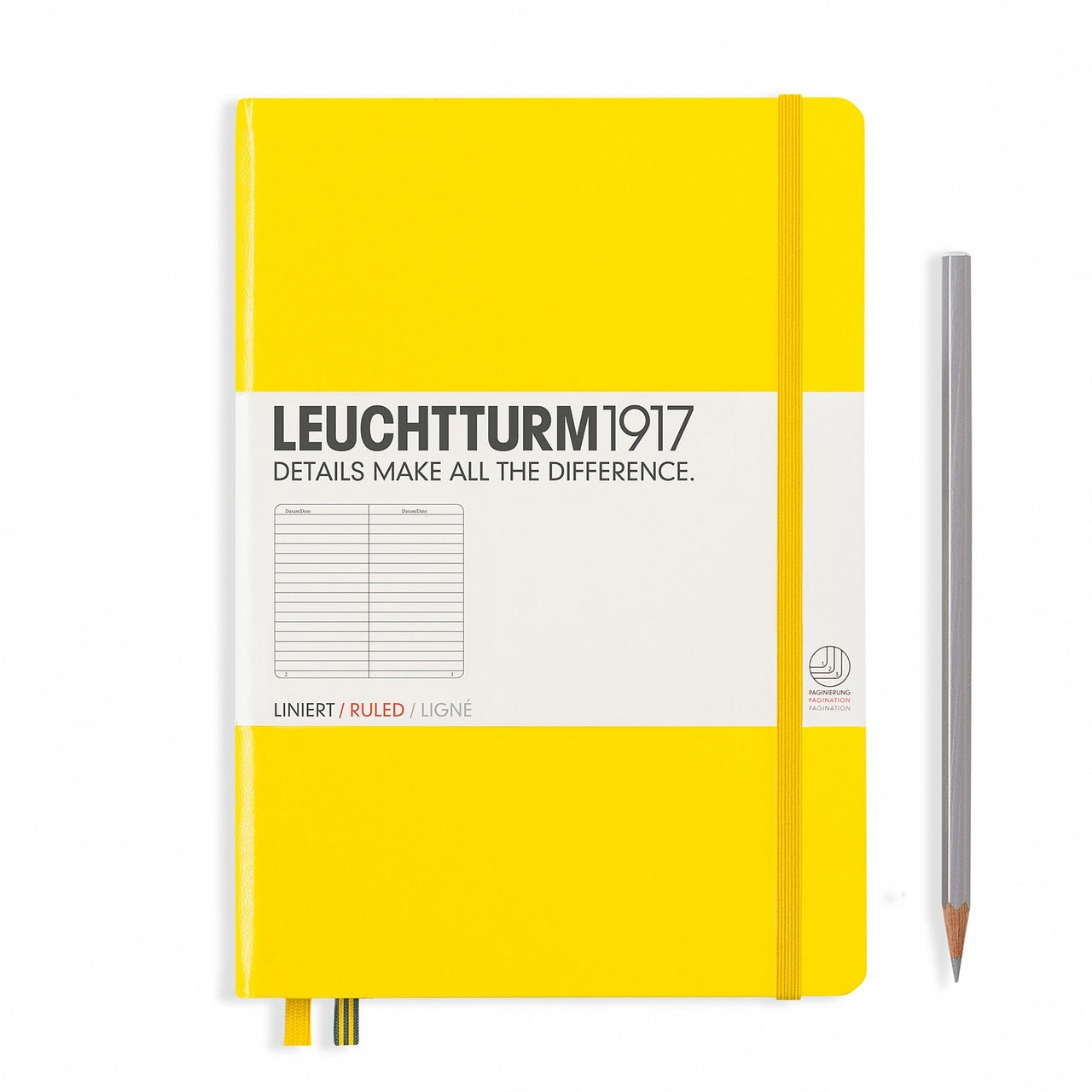 Leuchtturm1917 Ruled Large Notebook- Lemon Yellow