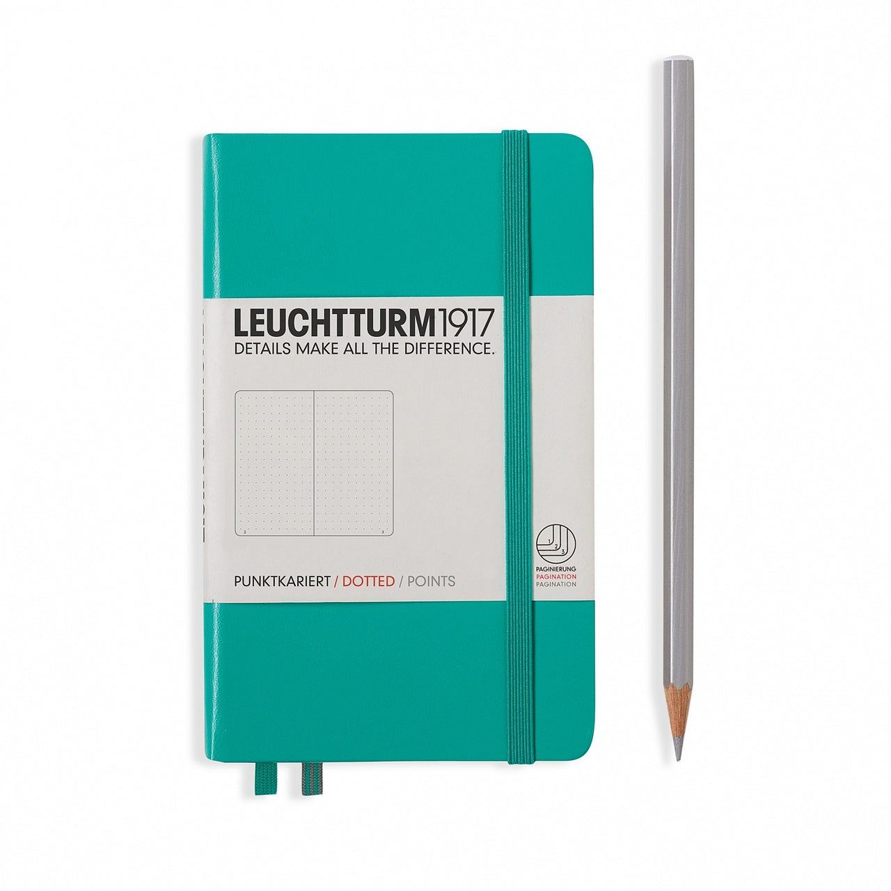 Leuchtturm1917 Dotted A6 Pocket Size Notebook- Emerald