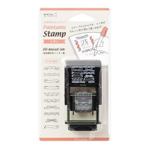 Midori Rubber Stamp- Ribbons