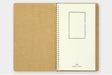 Traveler's Company Spiral Ring Paper Pocket Notebook contains 16 sheets and 32 pockets total.