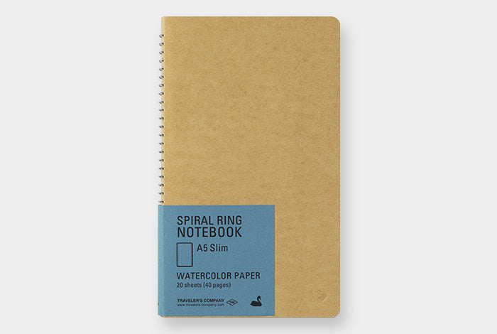 TRAVELER'S COMPANY SPIRAL RING NOTEBOOK- SPIRAL RING NOTEBOOK-- Vertical A5 Slim