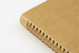 The Midori Spiral Ring Photo File has gold spiral binding. 
