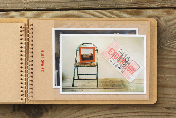 TRAVELER'S COMPANY SPIRAL RING NOTEBOOK- Photo File- Horizontal B6