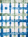 Tie Die Lokta Paper- Blue and Green Rectangles